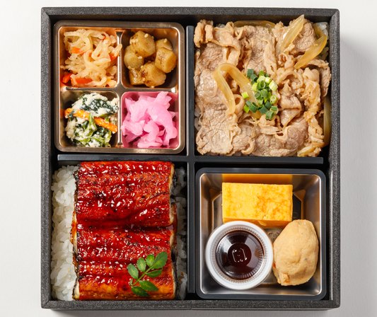 ⑯やわらか牛飯と鰻の特選御膳