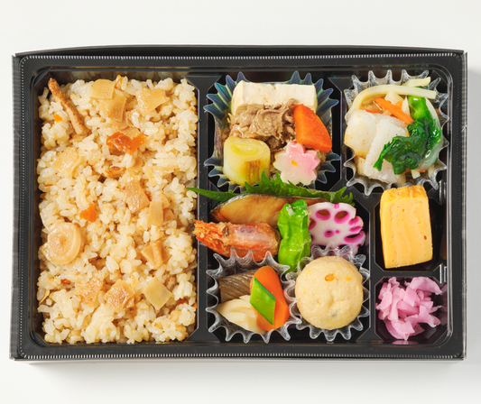 H-4 牛すき焼きと鰆柚庵焼き鰈と春野菜の揚げ出し御膳