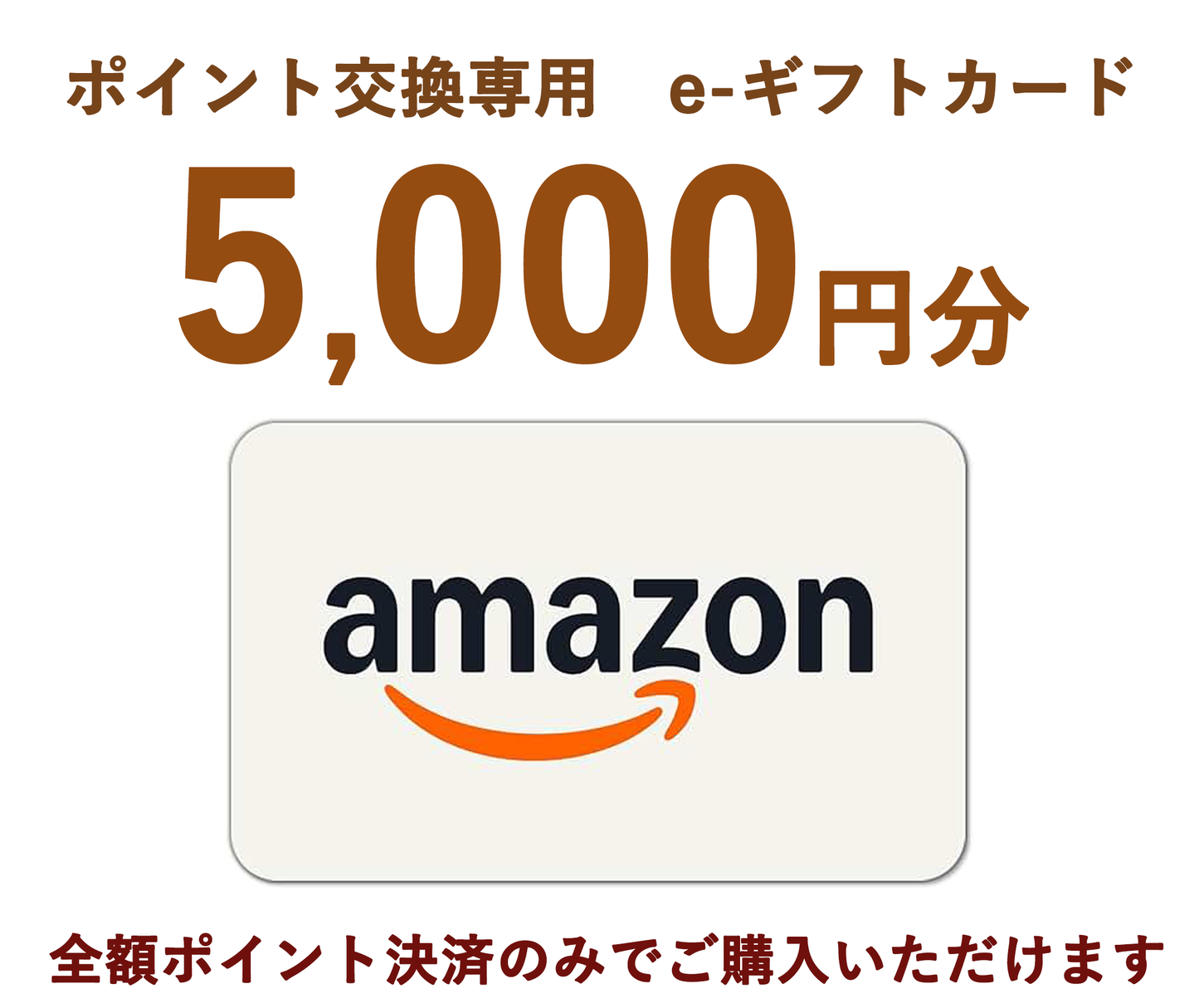 ポイント支払い専用AMAZON e-ギフトカード(お弁当との同時購入不可)