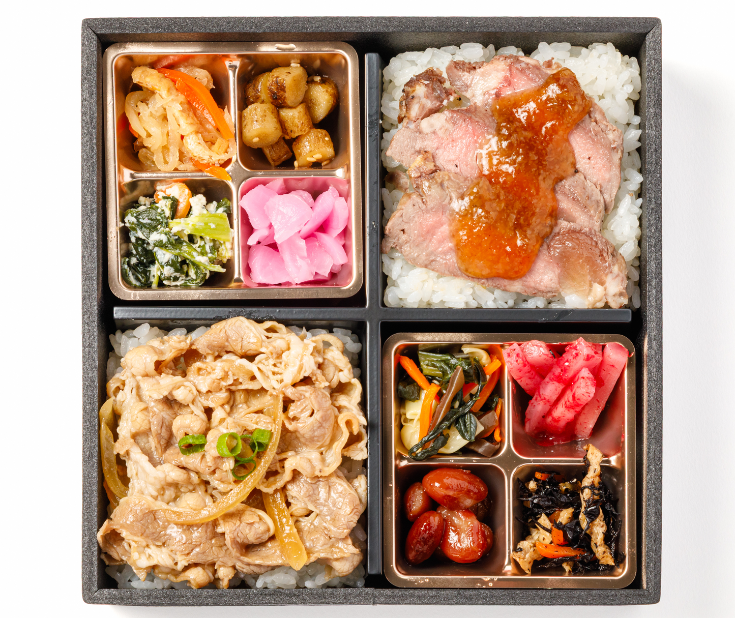 ⑮牛ロースステーキとやわらか牛飯の特選御膳