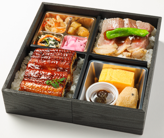 ⑰牛ロースステーキと鰻の特選御膳（店舗受取）