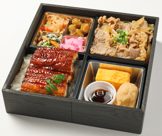 ⑯やわらか牛飯と鰻の特選御膳（店舗受取）