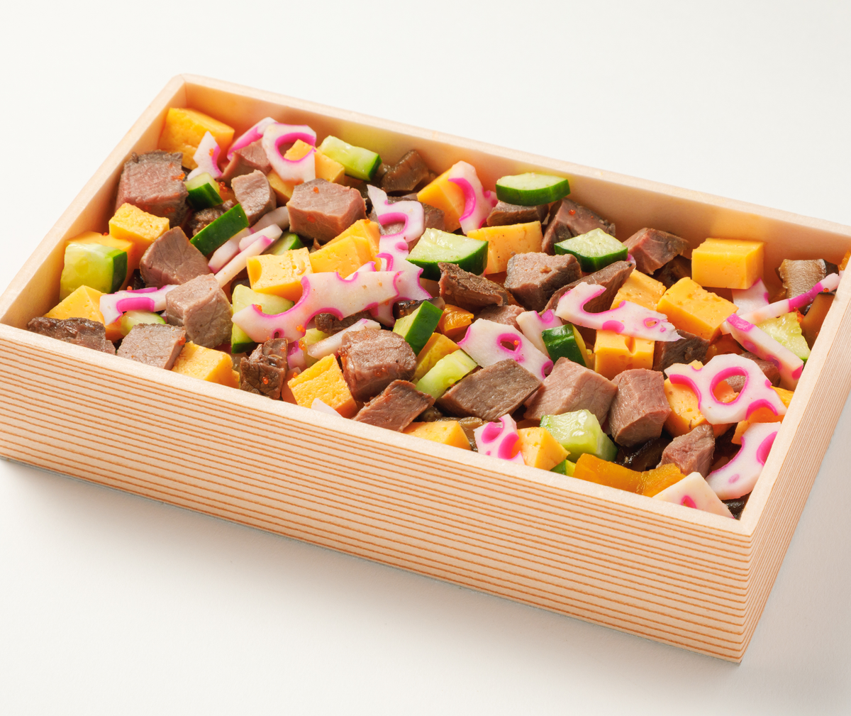 ②ローストビーフの彩りちらし弁当