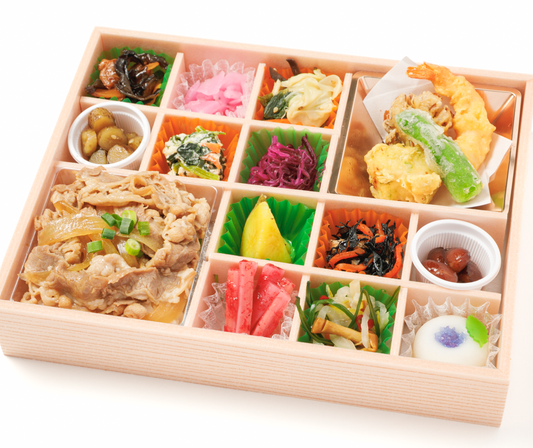 S-6　牛めしと天麩羅の十二彩折詰